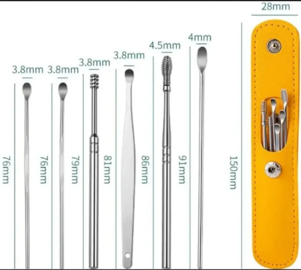 Ear Wax Cleaner Tool Kit – Set Of 6 Pieces Buy 1 Get 1 Free