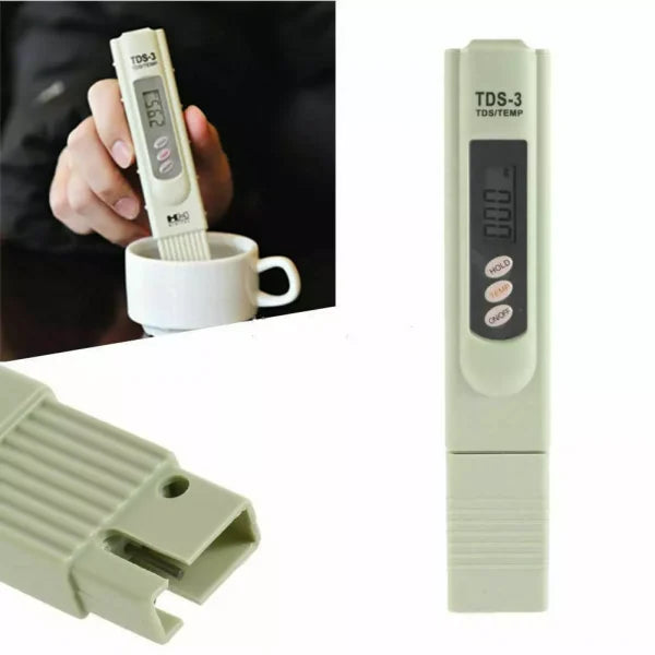 TDS Meter 3 in 1 LCD Digital Water Quality Meter Tester Pen